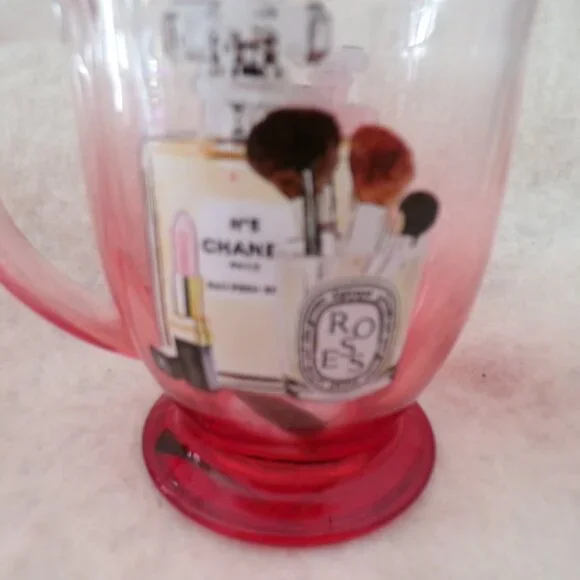 Chanel No 5 Amanda Greenwood Designer Label Glass Mug - Picture 8 of 8